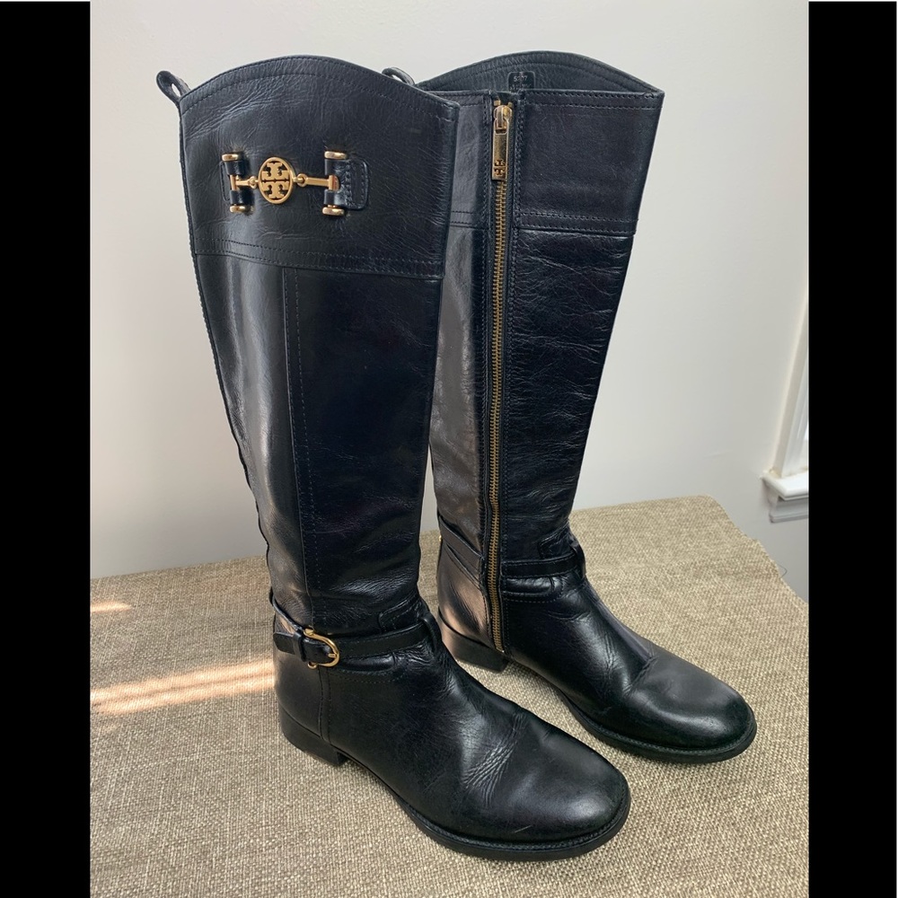 Tory Burch Black Nadine Riding boot